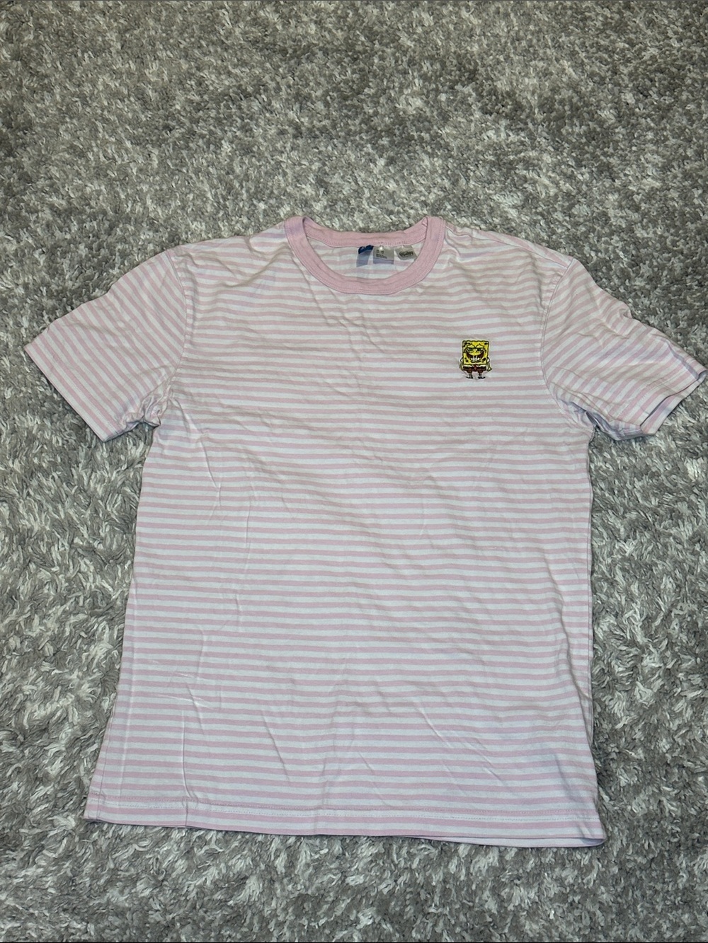 [UNISEX] H&M 2-Piece XS SpongeBob Patrick Graphic T-Shirt Bundle Cartoon Tees - Picture 6 of 9